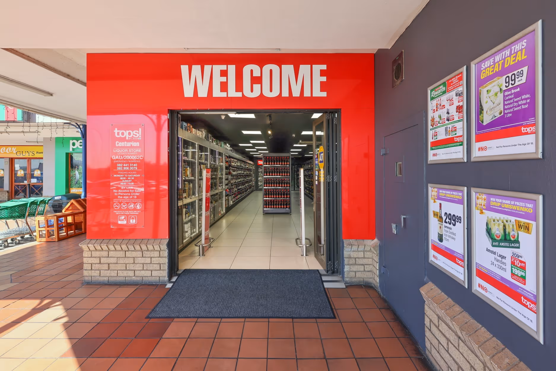 construction inside shop