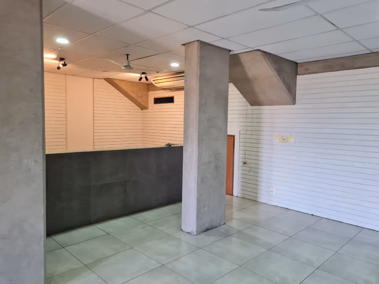 construction inside shop