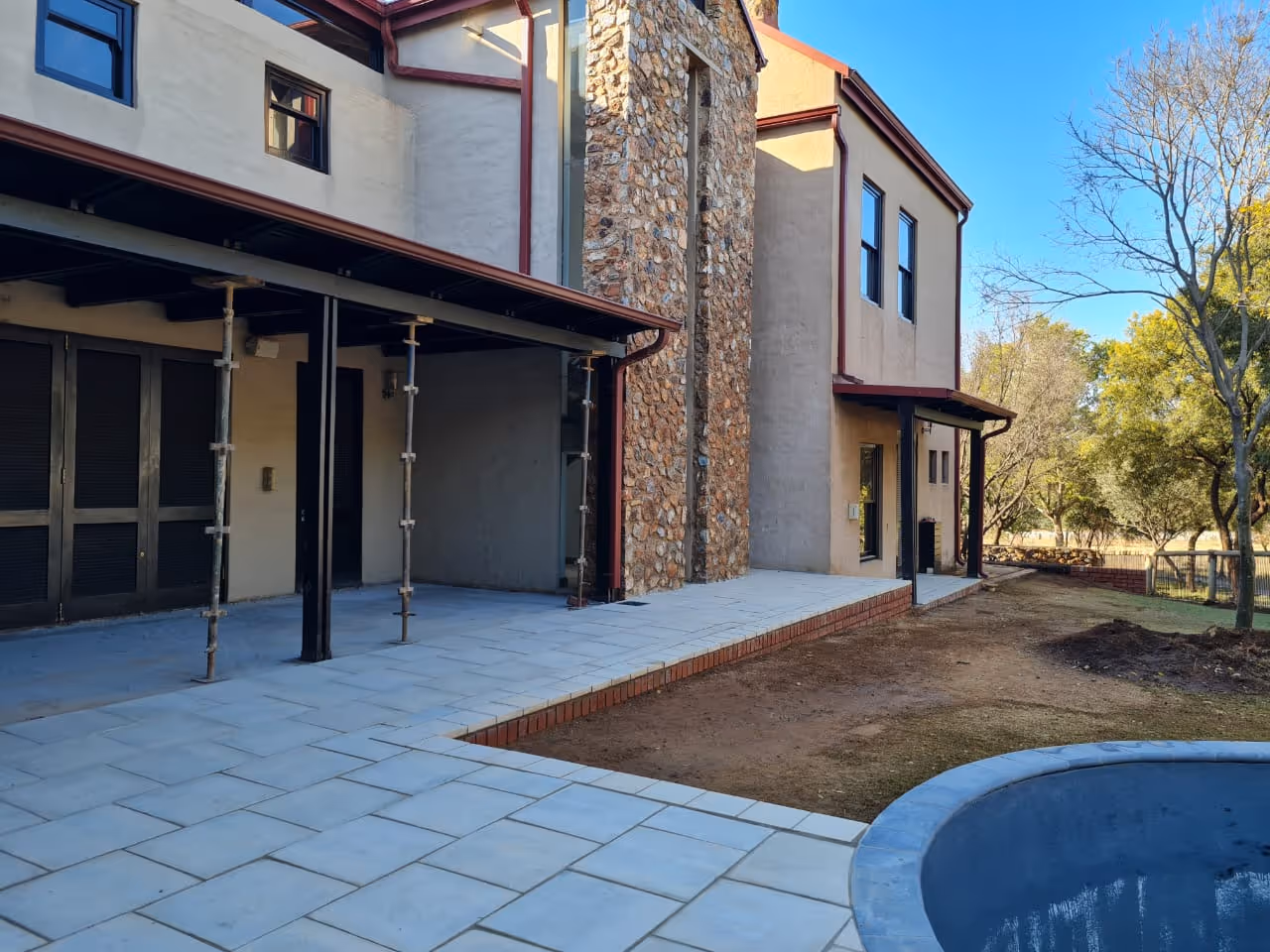 construction inside shop